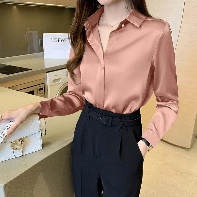 Corporate Girl Silk Shirt