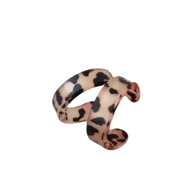 Retro Leopardenohrringe