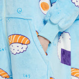 Lazy blanket Hooded Couple Zipper Pyjamas