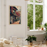 Anime Ramen Street Scene Wall Poster