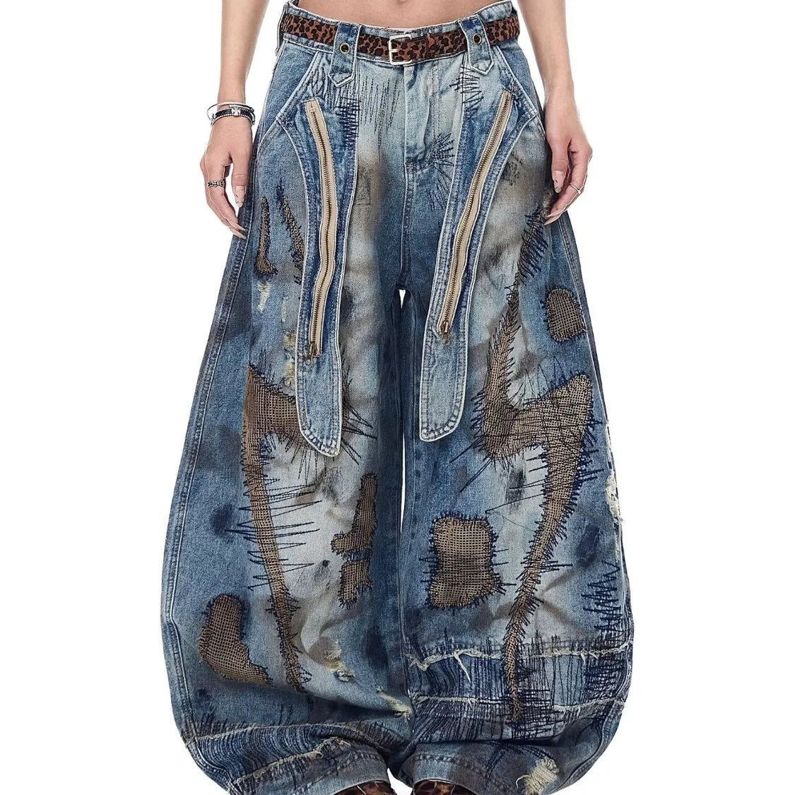 Y2K Sikle Baggy Jeans