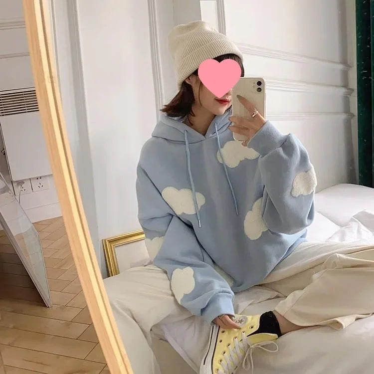 Blue Sky Cloud Hooded Sweatshirt