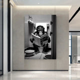 Monkey And Book Poster