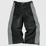Y2K Splicing Stickerei Jeans
