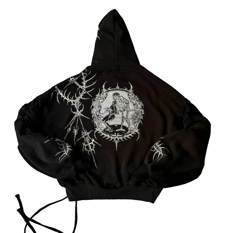 Vintage Oversized Personalized Print Hoodie