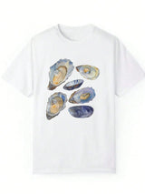 Wunderschönes T-Shirt mit Muscheldruck