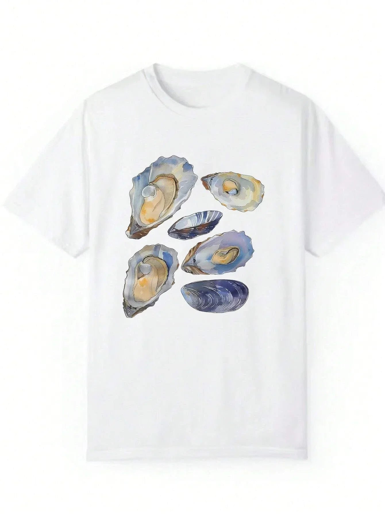 Wunderschönes T-Shirt mit Muscheldruck