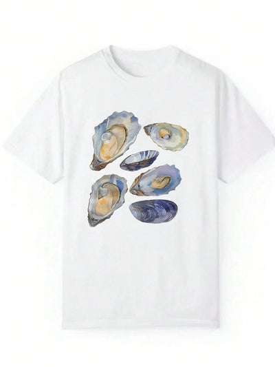 Beautiful Seashell Print T-Shirt