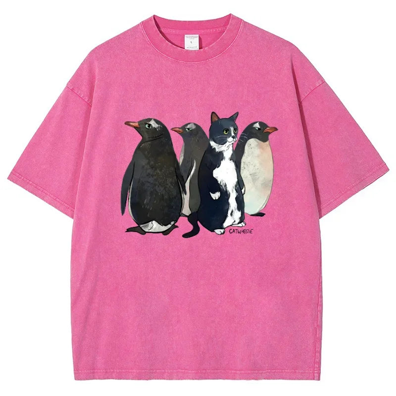 Vintage Washed Imposter Cat T-shirt