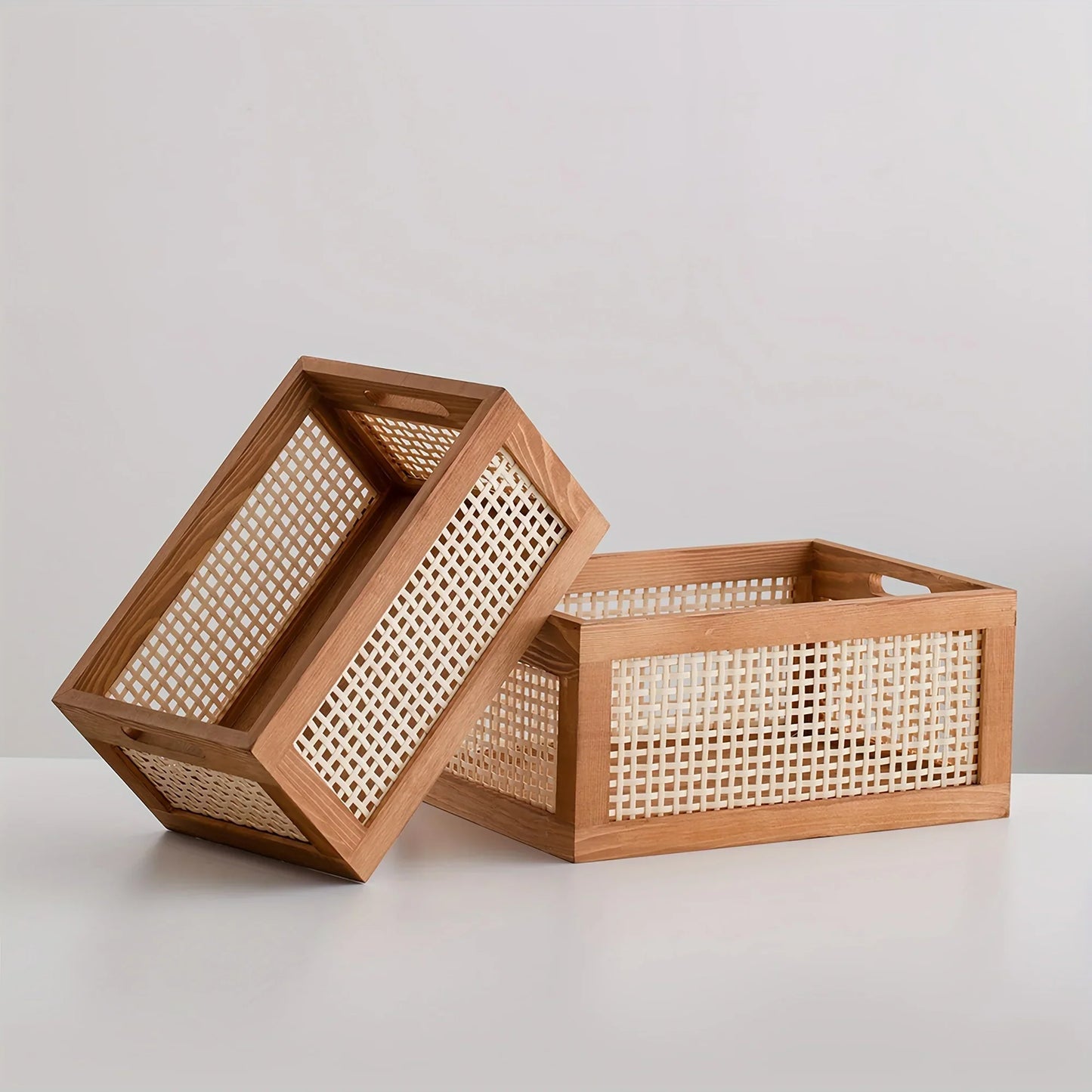 Retro Wood Storage Box