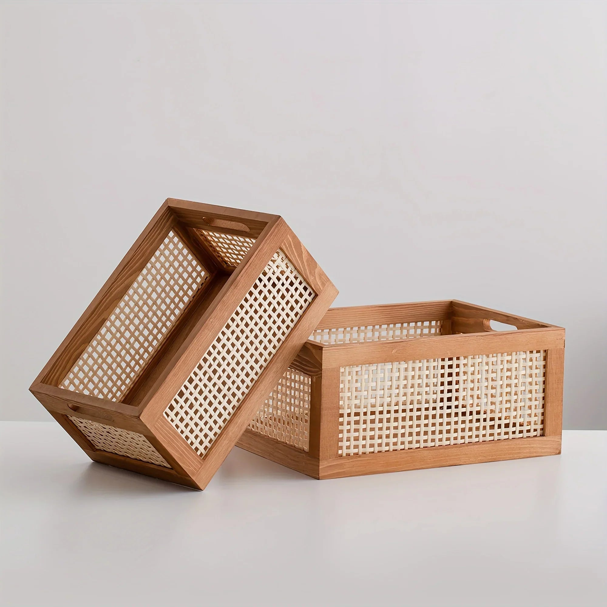 Retro Wood Storage Box