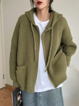 Chunky Knitted Hooded Sweater