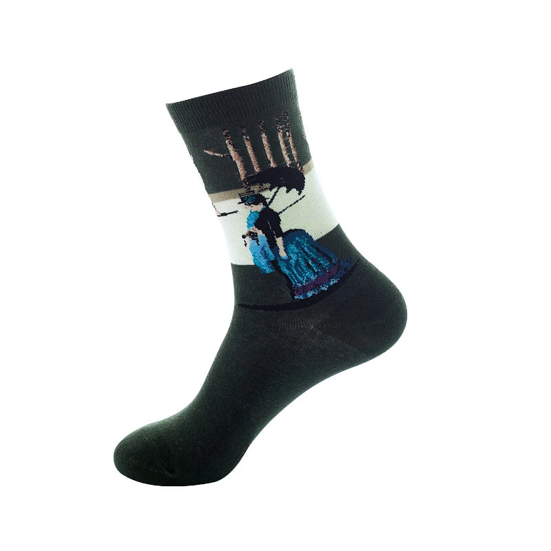 Classic Famous Art Cotton Socks