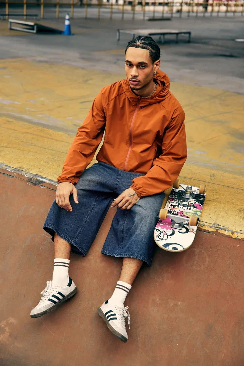 Faux Two-Tone-Denim-Jorts