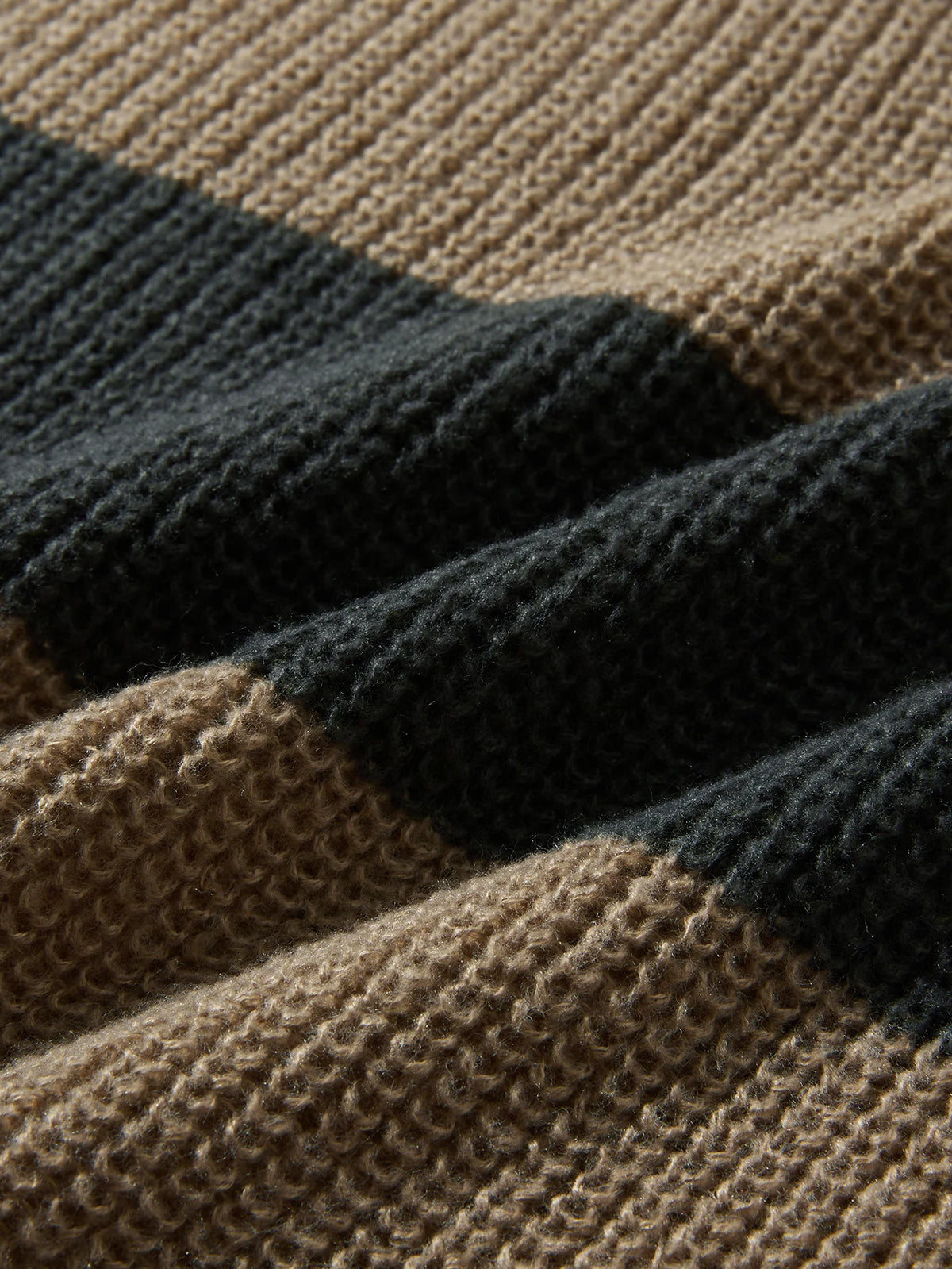 Stripped Loose O-neck Sweater