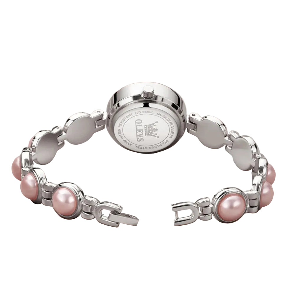 Pearl Zircon Bracelet Wristwatch