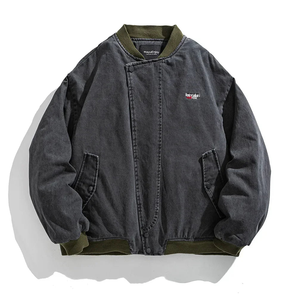 Solid Color Japanese Denim Jacket