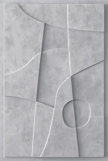Nordic 3D Effect Geometric Painting Art