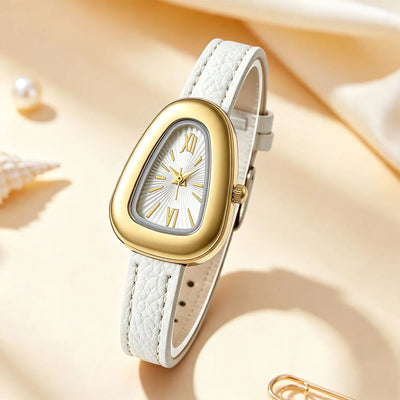 Snake Triangle Quartz leather Watches