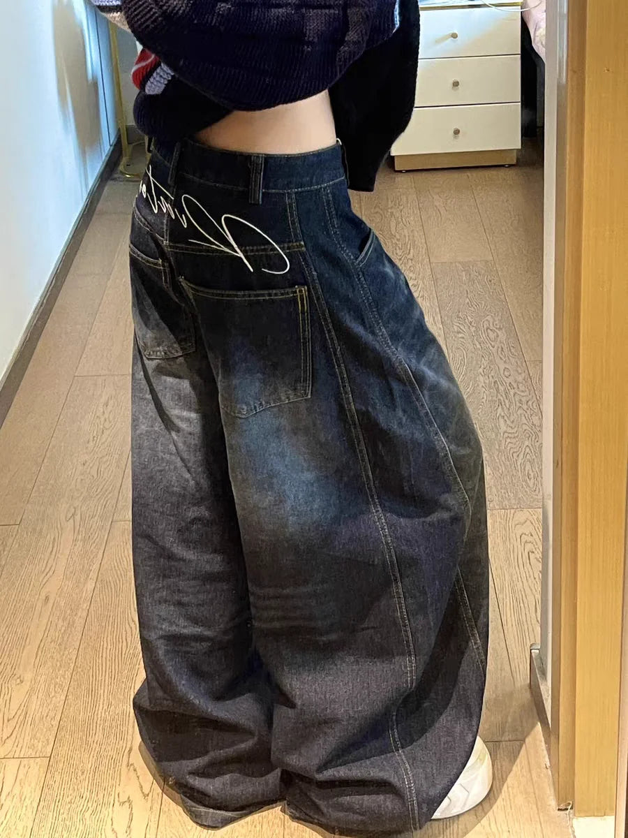 Y2K Loose Baggy High Waisted Jeans