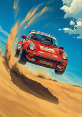 Classic Porsche 911 Alpine Drive Poster