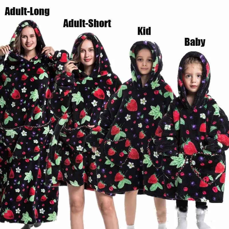 Oversized Blanket Family Matching Hoodie
