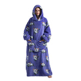 Animal Printed Hooded Blanket
