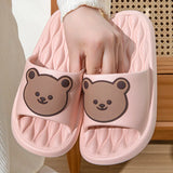 Summer Cartoon Bear Indoor Slippers