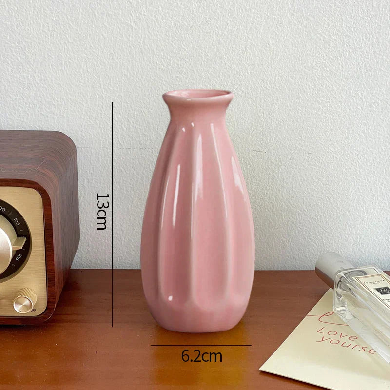 Minimalist Aesthetic Pastel Flower Vintage Vase