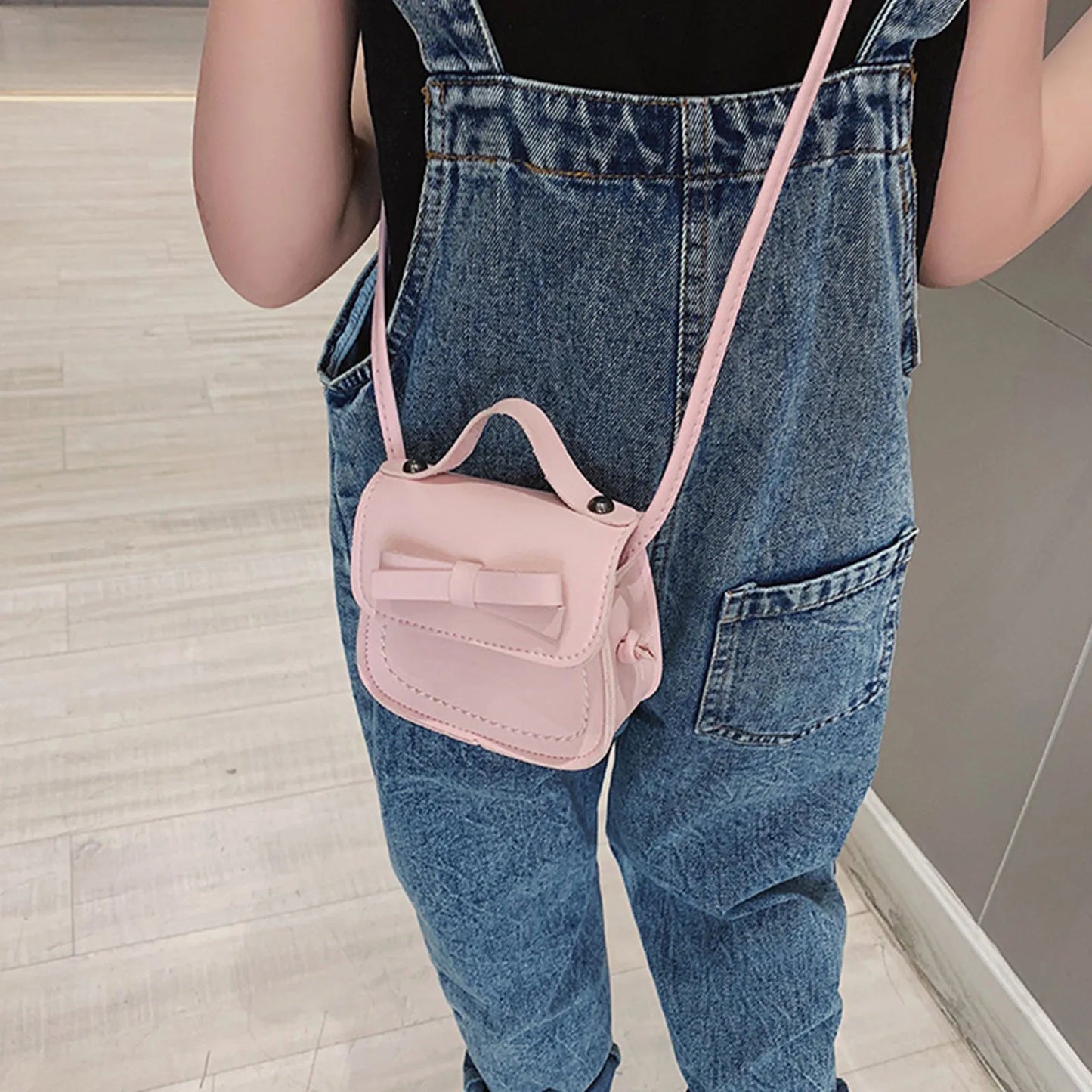 Cute Leather Bow Messenger Bag