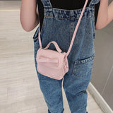 Cute Leather Bow Messenger Bag