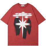 Oversized Shadow Star Graphic T-Shirt