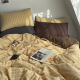 Cotton Colored Woven Jacquard Slanted Bed Sheet
