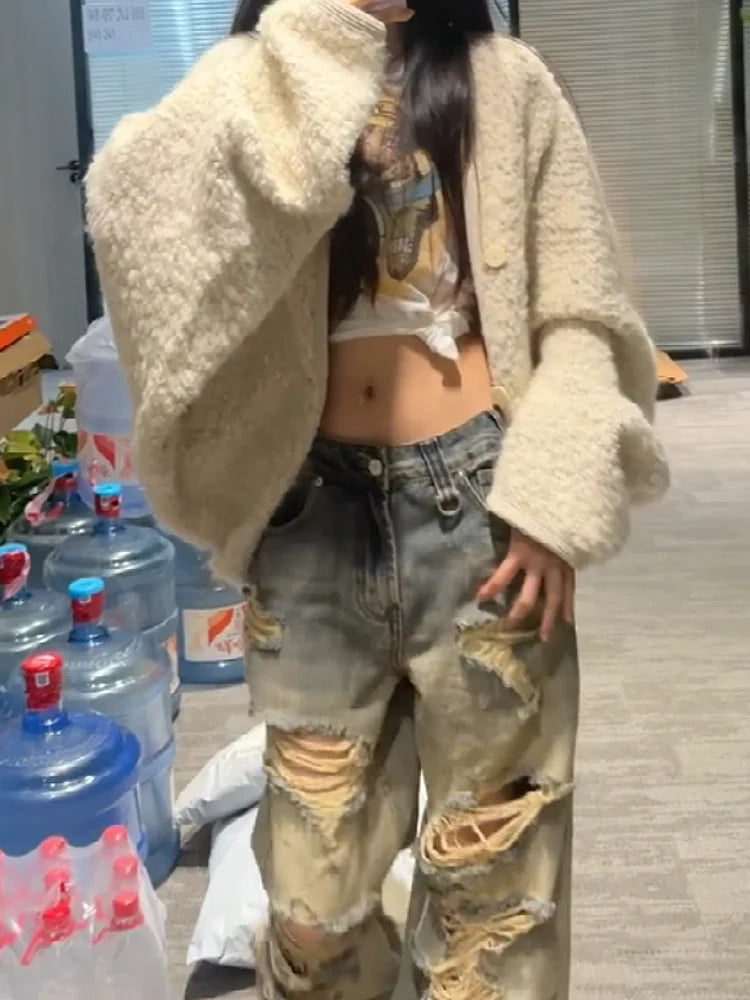 Y2K Ripped Baggy Jeans
