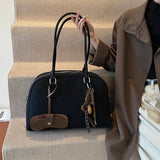Corporate Girl Fancy Solid Color Shoulder Bag