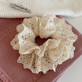 Double Layered Flower Lace Hair Tie