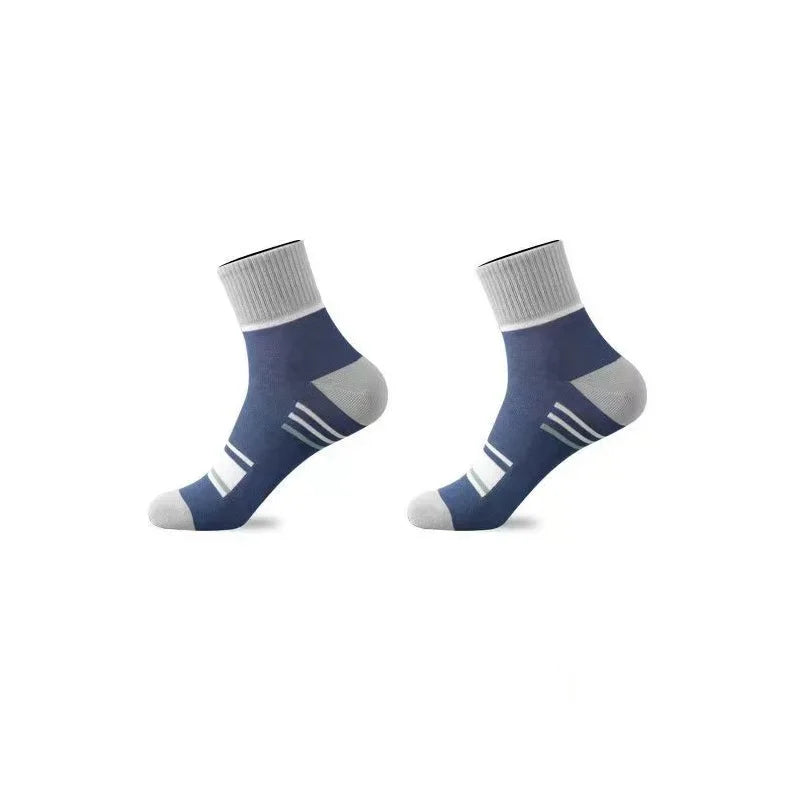 Cotton Striped Middle Height Socks