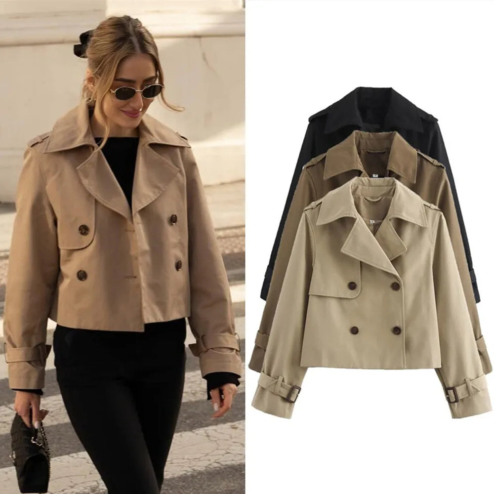 Old Money Double Breasted Long Sleeve Jacket