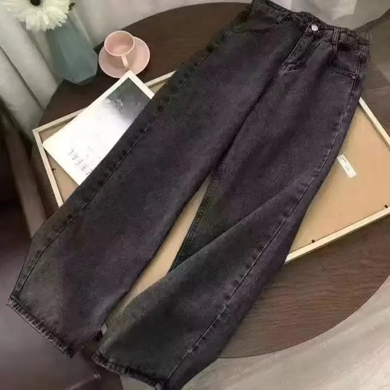 Embroidered Y2K Baggy Jeans