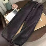 Embroidered Y2K Baggy Jeans