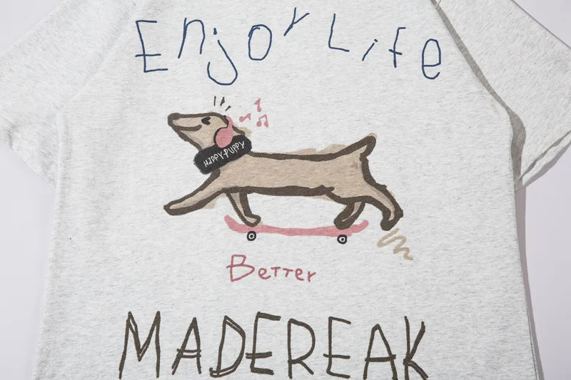 Creative Dog Graffiti T-Shirt