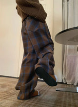 High Waisted Vintage Plaid Pants