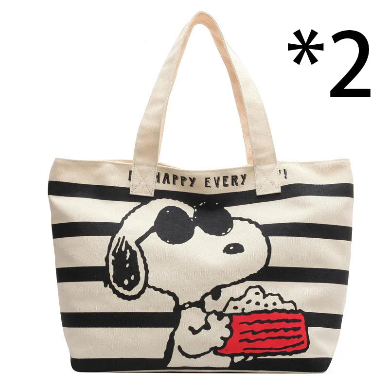 Chill Summer Dog Print Tote Bag