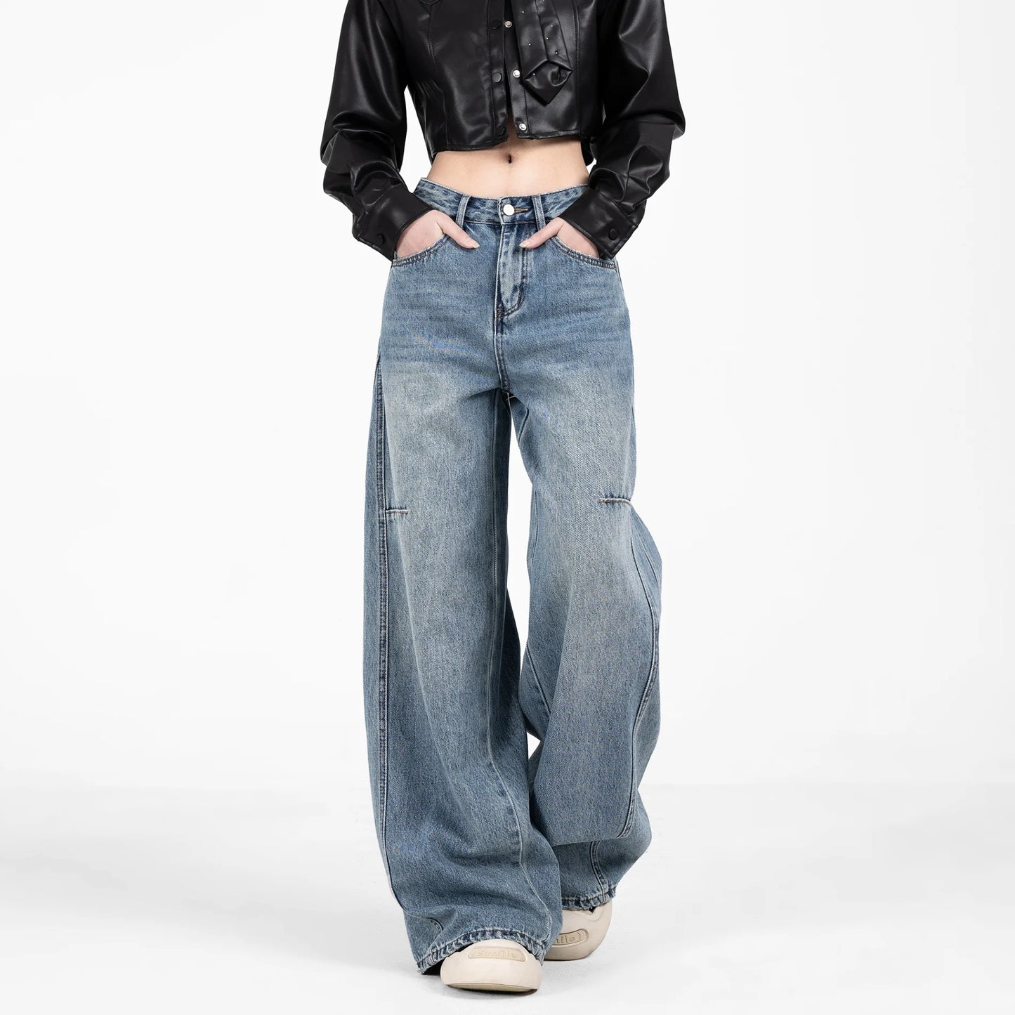 Women's Vintage High Waisted Jeans