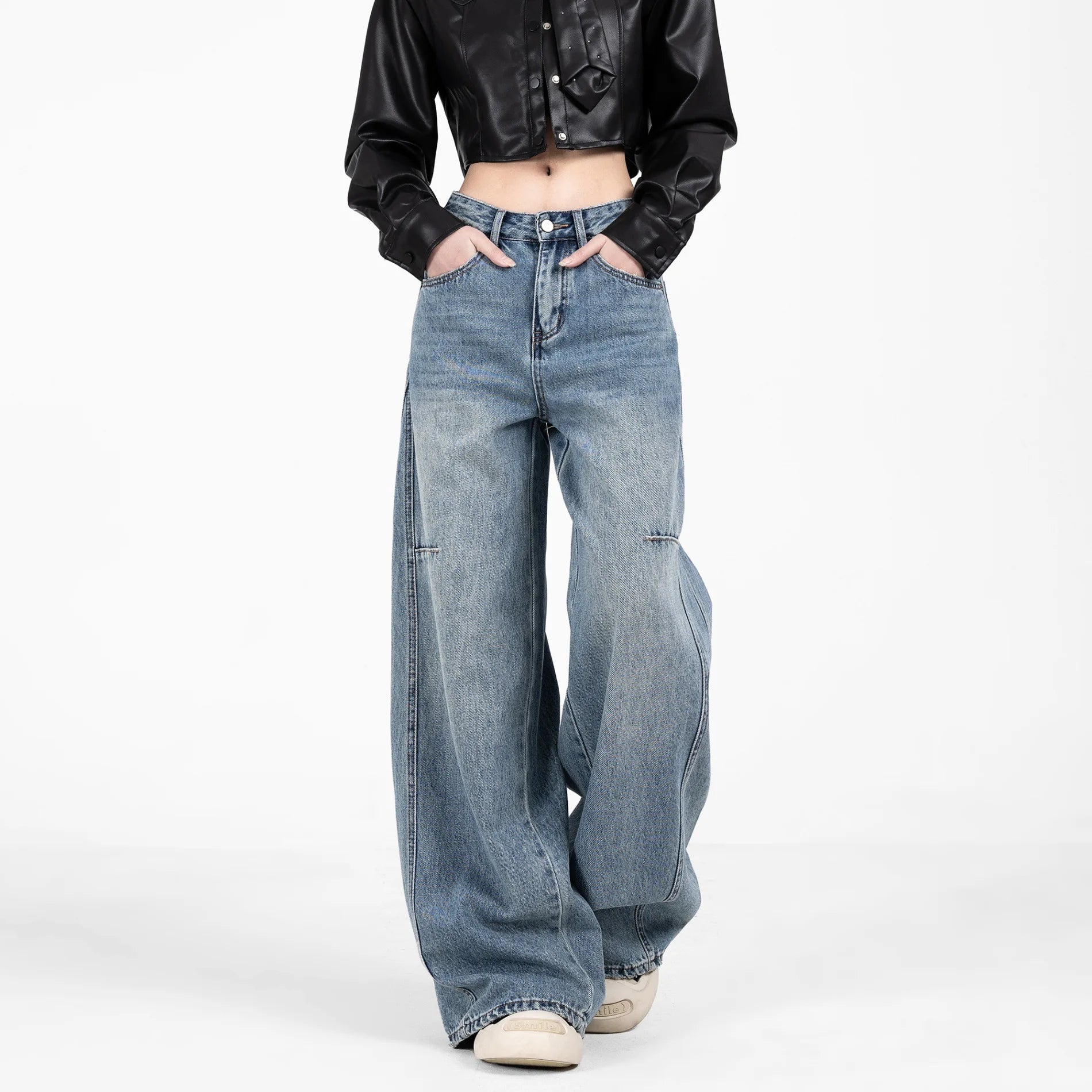Women's Vintage High Waisted Jeans