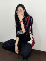 Vintage Skater Girl Black T-Shirt