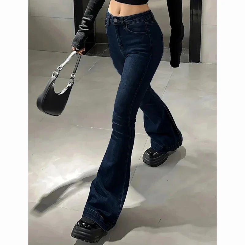 High Waist Flared Stretchy Bell Jeans