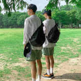 Mochila negra retro informal elegante