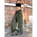 Vaqueros caqui estilo Y2K vintage