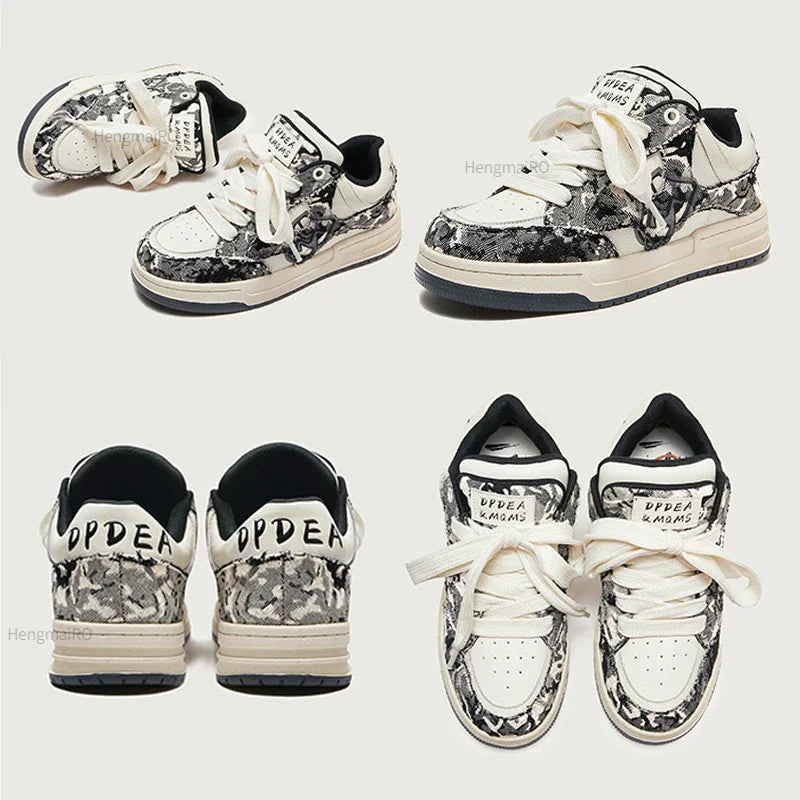Y2K Retro Graffiti School Sneakers